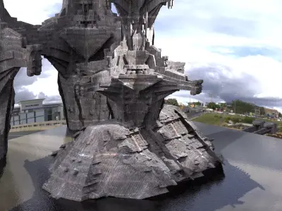Aztec Colossal Tower 3  3D model