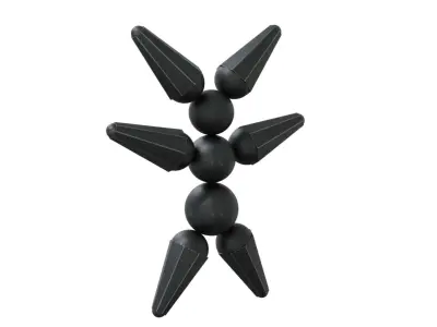 Megabot pokemon figure with eyes Low-poly 3D model