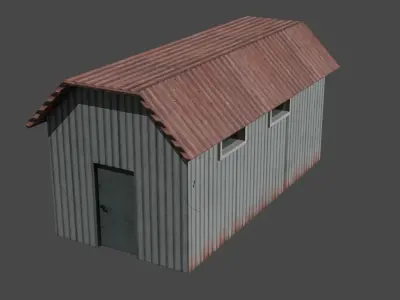2 BUILDINGS FOR GAME  Low-poly 3D model