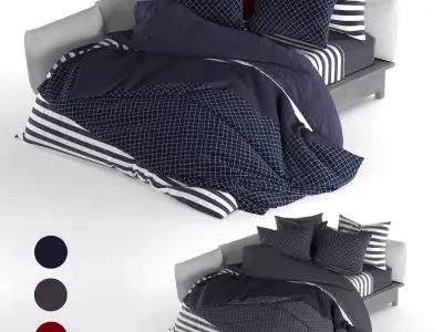 Corner Platform Bed 3D model