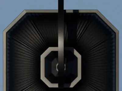 4K High Polly Old Wall Lattern 3D model