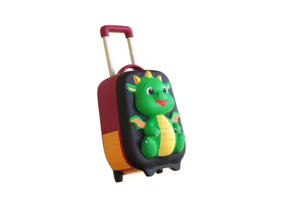Low Poly - Suitcase Dragon Low-poly 3D model