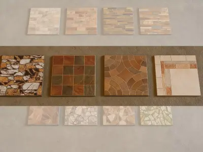 Realistic Ceramic and Stone Floor Tile Textures Pack Texture