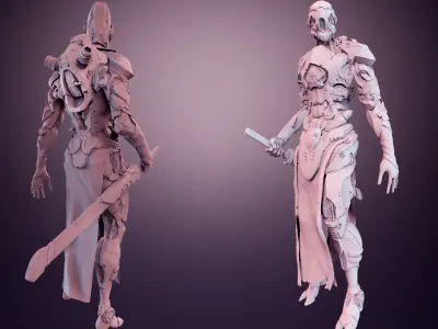 Mech robot highpoly model 3D model