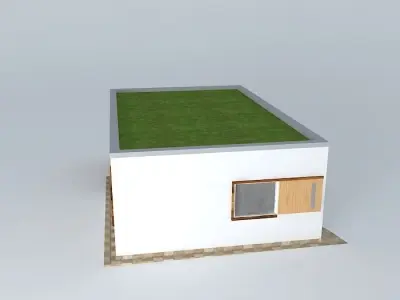 Modern pasive mini home Free 3D model