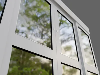 Automatic Door - Shop - Porta Automatica Low-poly 3D model