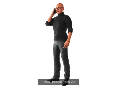 Richard Poses Bundle 3D Model Pack