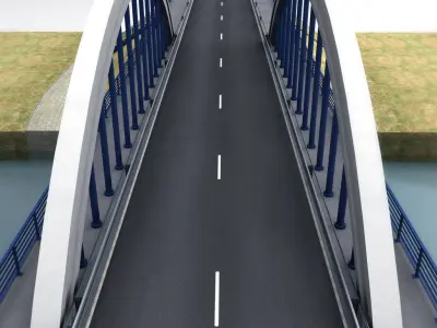 Arch Bridge small 3D model