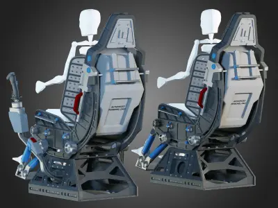 Futuristic chair 3D model