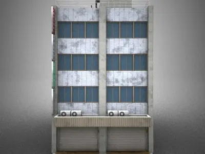 Japan building 18 model in Lightwave 3D 3D model