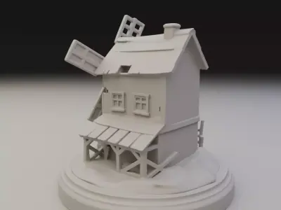 old mill 3D print model