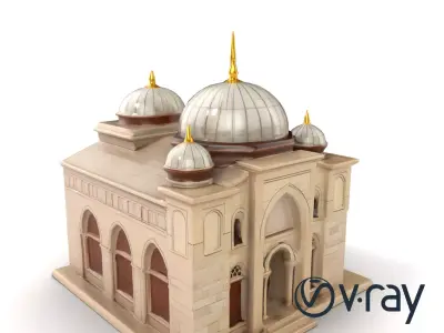 Islamic Mosque Architecture Model Pack Low-poly 3D model