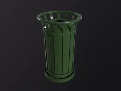 Street Trash 3D Model Low-poly 3D model