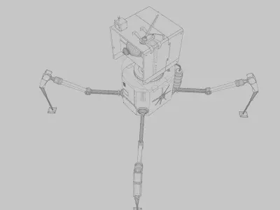 Sci fi Mech Companion Robot 3D model