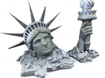 Ruins of Liberty 3D print model