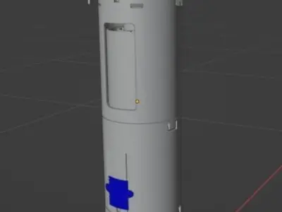 numatic pump mechanical of a canceled tank 3D model
