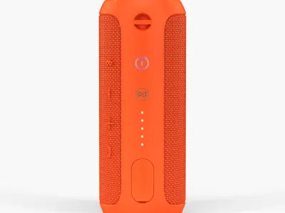 JBL Flip 3 portable bluetooth speaker Low-poly 3D model