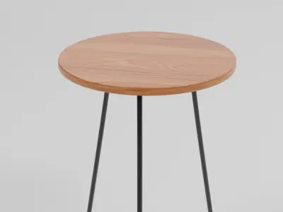 Minimalist Side Table Free 3D model