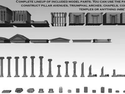 Roman Temple Builder 3D print model