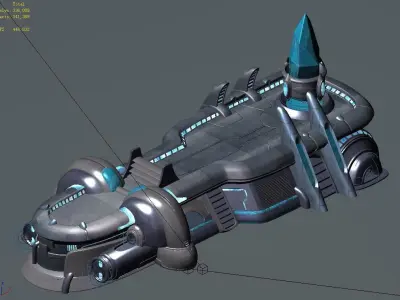 Machine-war-coal cargo 3D model