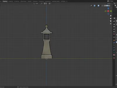 Tourou - Toro - Stone Lantern Free 3D model