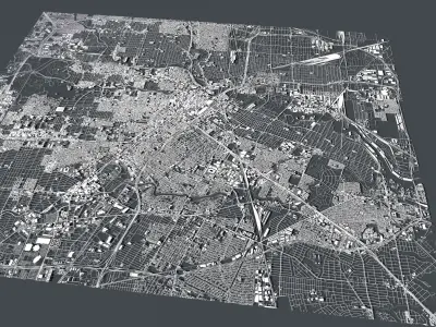 Cityscape  Houston USA 3D model