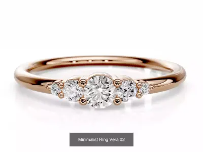 20 light minimalist ring 3D Model Pack