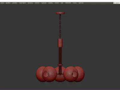 Mitzi Margot Chandelier Low-poly 3D model