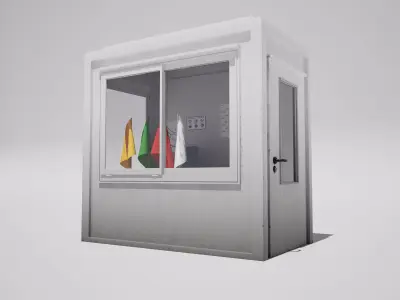 Racetrack Marshal Cabin 3D model