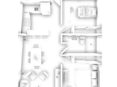 VISTA TOP CASA 3D model