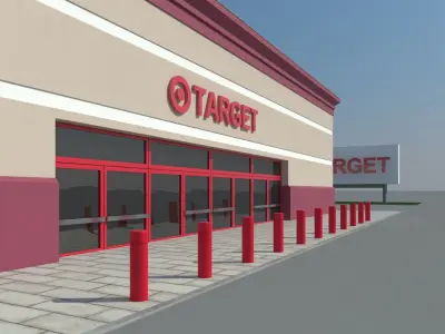 Target Retail Store 3D model