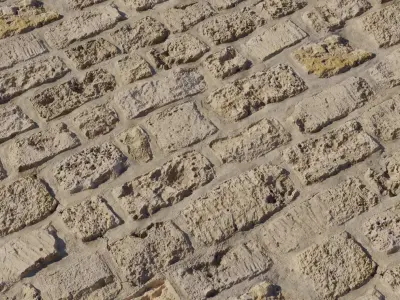 Rustic Limestone Cobblestone PBR Texture  Texture