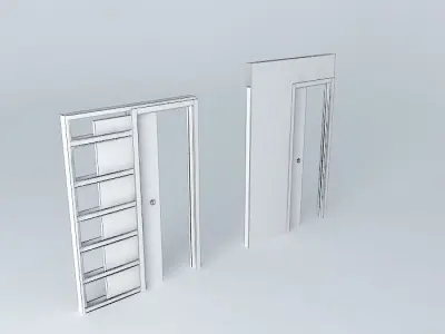 Scrigno sliding door a brick partition wall 70 to 125 or 100 Free 3D model