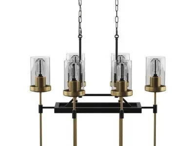 Antares Light Kitchen Island Linear Pendant Free 3D model