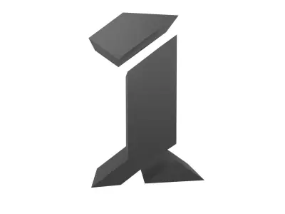 Sci-Fi Number 1 v1 001 Low-poly 3D model