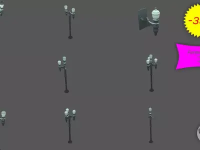 Street Lamps 3D model