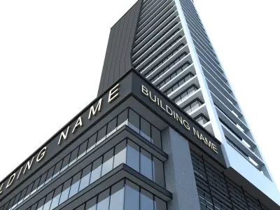 Highrise office building  No  2 3D model