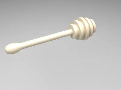 Honey With Honeycomb 3D model