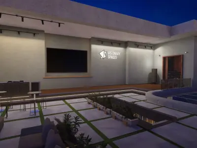 Penthouse Art Gallery Low-poly 3D model