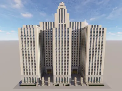 District Attorneys Office New York City Manhattan USA 3D model