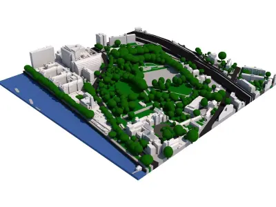London city tile Level 2 block TQ3079 South East 3D model