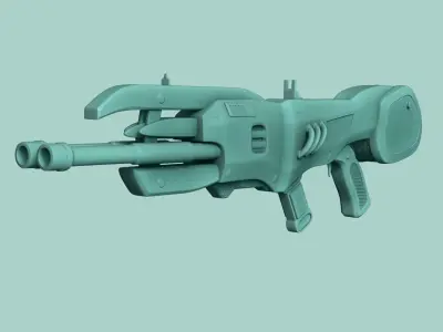 Sci-Fi Gun - Artemis 001 - Futuristic Weapon Low-poly 3D model