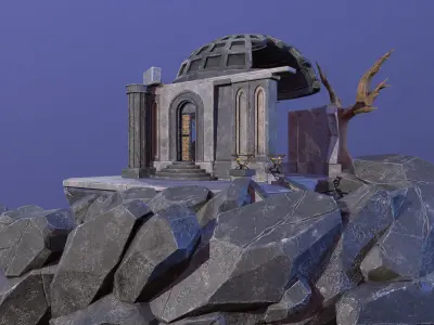 Ancient Ruins Free low-poly 3D model