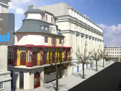 Theater Street 3D model