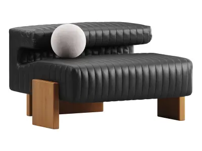 Moroso loveseat armchair 3D model