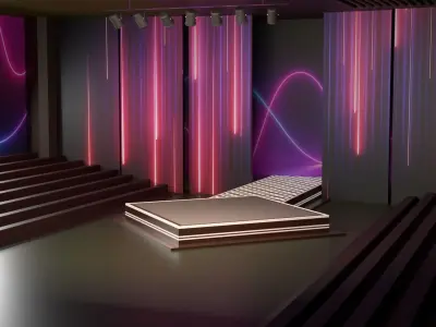 Stage 03 for Blender and CLO 3D 3D model