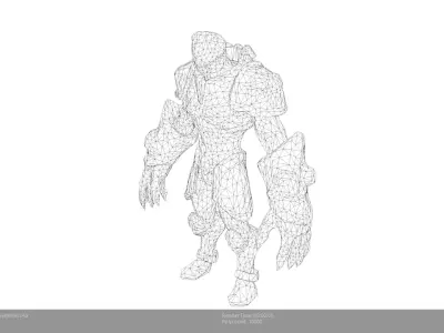 Low Poly Stylized Eye Sentinel Low-poly 3D model