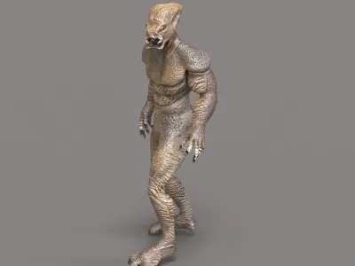 Monster 3 man Low-poly 3D model