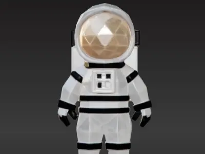Low-Poly Astronaut Low-poly 3D model