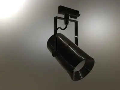 Euro Spot LED czarny 1f Light Fixture Free 3D model